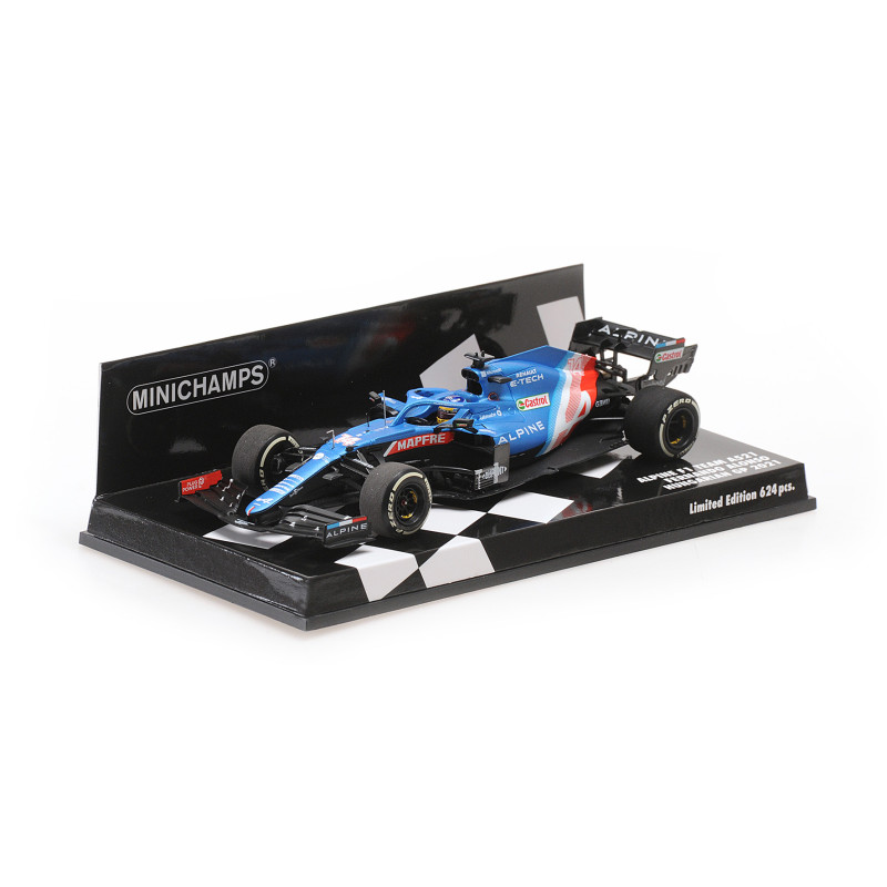 Alpine A521 Alonso, Grand Prix de Hongrie 2021 - 1/43 - MINICHAMPS 417211214