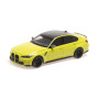 BMW M3 (G80) Competition jaune métallisée, 2020 - 1/18 - MINICHAMPS 113020204