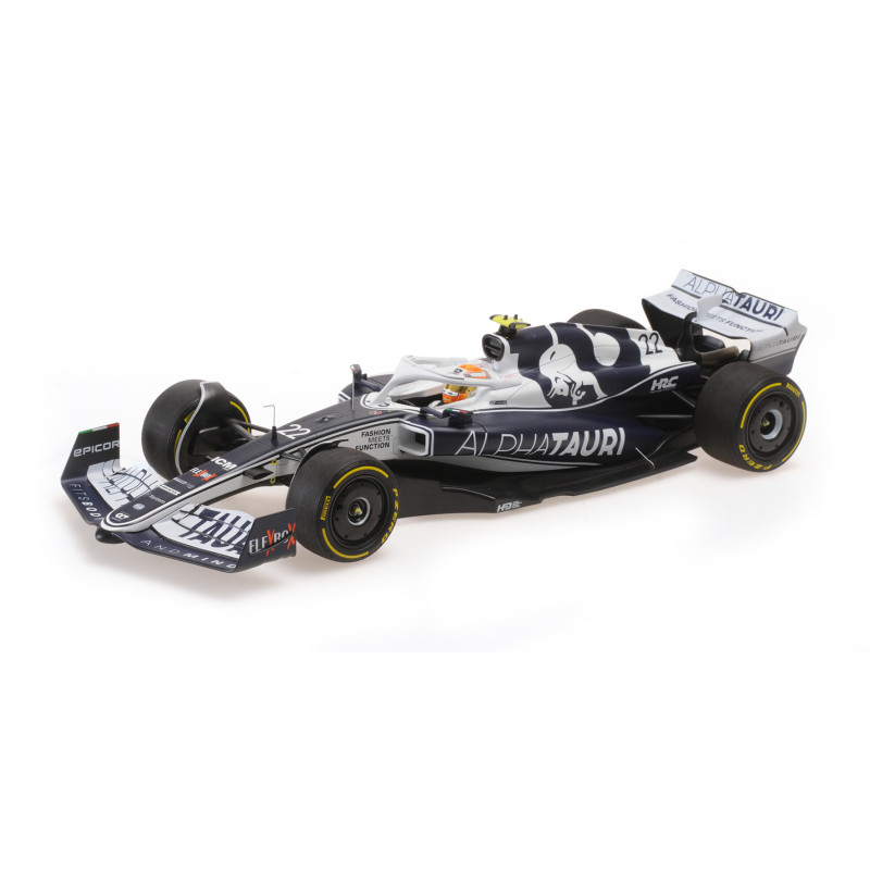 AlphaTauri AT03, Tsunoda, GP Bahreïn, 8e, 2022 - 1/18 - MINICHAMPS 117220122