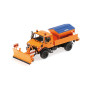 Unimog 1300 L, version chasse-neige, orange, 1976 - 1/43 - MINICHAMPS 439033060