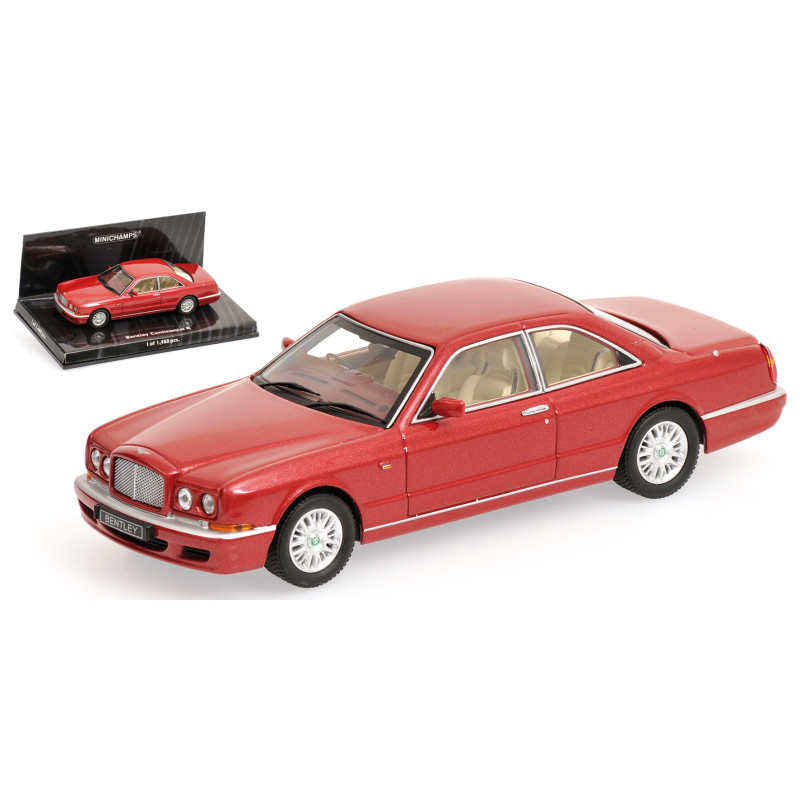 Bentley Continental R, 1996, rouge métal., CAD - 1/43 - MINICHAMPS 436139920