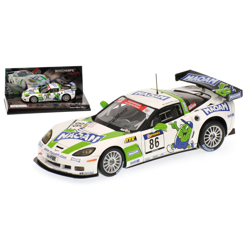 Corvette Z06.R GT3 n°86, VLN 2010, Hohenadel - 1/43 - MINICHAMPS 437101486