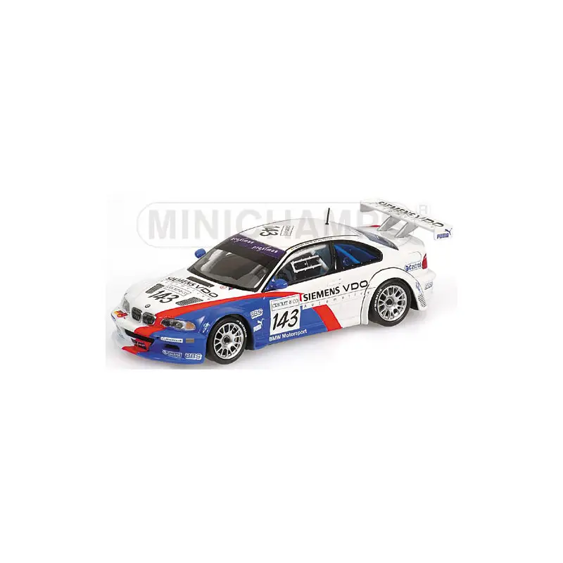 BMW M3 GTR, 24h de Spa 2004, n°143 - 1/43 - MINICHAMPS 400042393