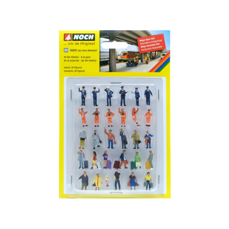 Mega set économique à la gare - HO 1/87 - NOCH 16051