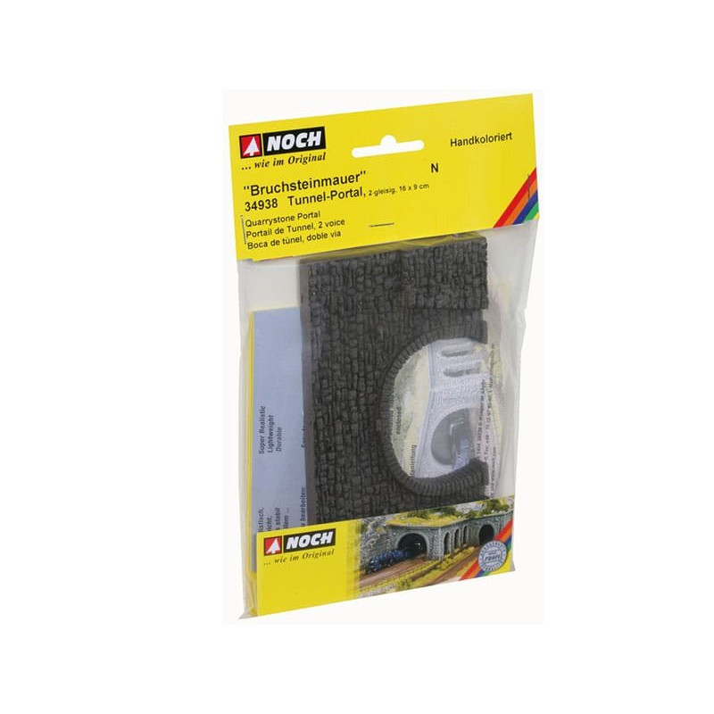 NOCH 58247 HO 1/87 Portail de Tunnel, 1 voie, 23,5 x 13 cm