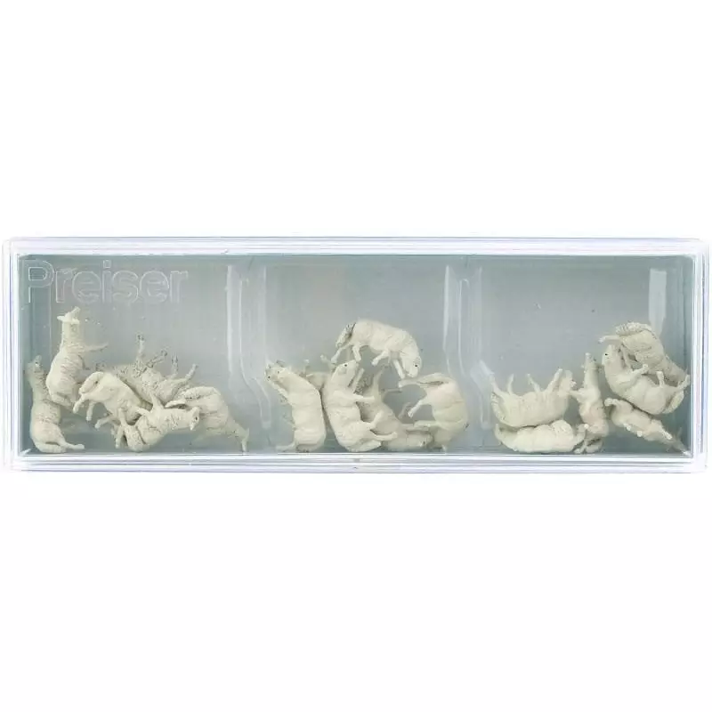 Troupeau de 18 moutons - HO 1/87 - PREISER 14161