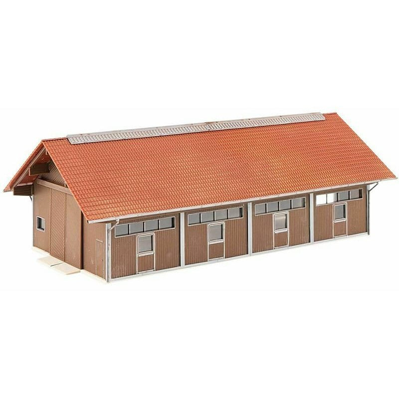 Maquette Étable Busch 1410 - Échelle HO (1:87) - Neuf - Décoration Train Miniature