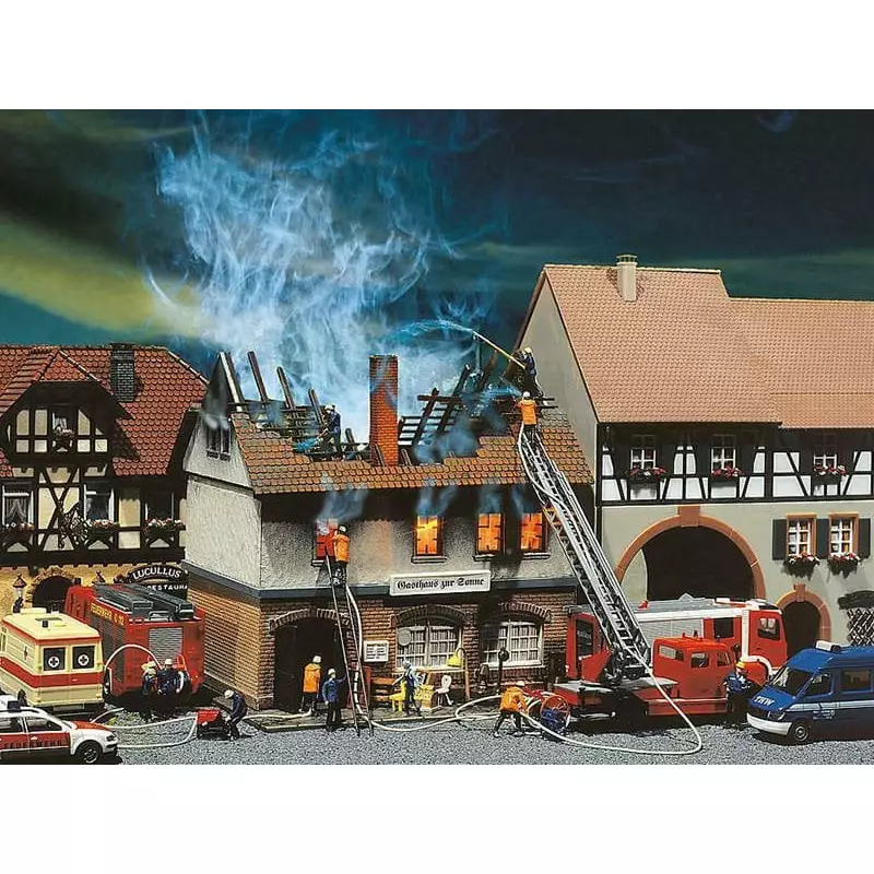 Auberge en feu échelle HO 1/87 - FALLER 130429
