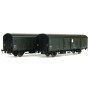 2x Fourgon Dqd2m feux fin de convoi SNCF ép IIIcd - HO 1/87 - LS Models 30303
