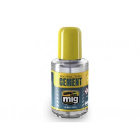 Extra Thin Cement Mig - colle liquide extra fluide 30 ml - AMMO MIG 2025