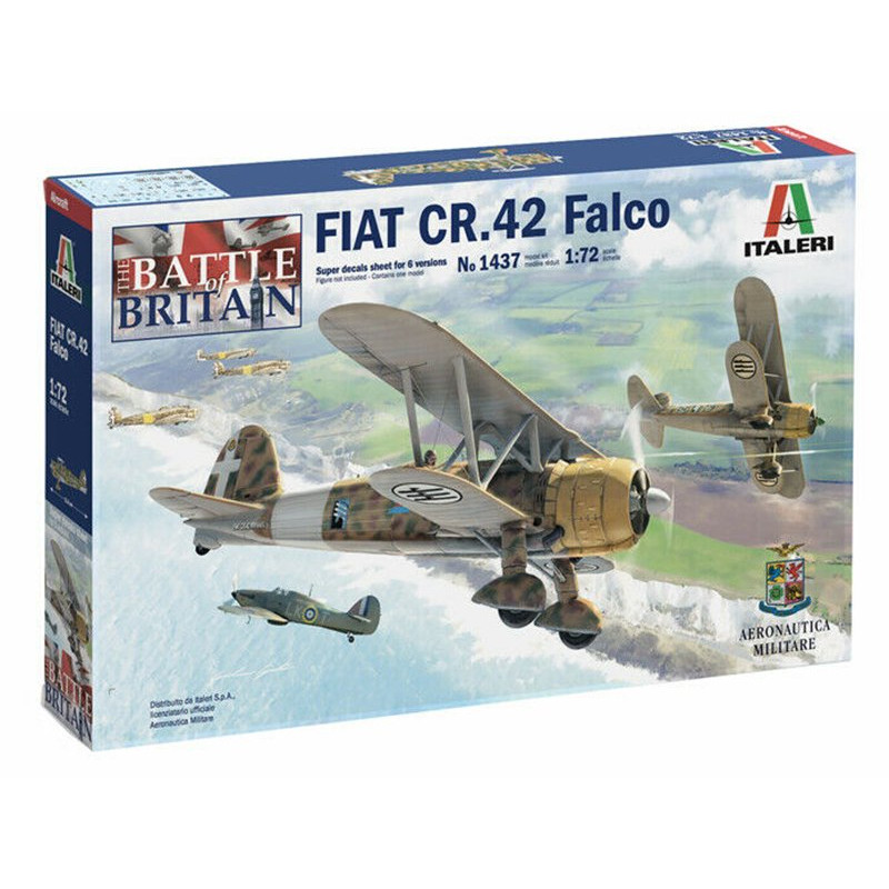 FIAT CR.42 Falco Bat. d'Angleterre WWII - échelle 1/72 - ITALERI 1437