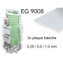 Evergreen EG9008 - (x3) plaque styrène blanche assortiment - 0.25 / 0.50 / 1.0 mm