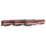 Set 3 voitures UIC A9 Capitole ép. III SNCF - N 1/160 - REE NW-155