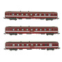 Set 3 voitures UIC A9 + A7D Capitole ép. III SNCF - N 1/160 - REE NW-156