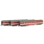 Set 3 voitures UIC A9 Capitole sans plaque ép. III SNCF - N 1/160 - REE NW-159
