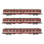 Set 3 voitures UIC A9 Capitole ép. III SNCF - N 1/160 - REE NW-155