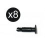 8x tampons ronds pour wagon de marchandise - PIKO 56082