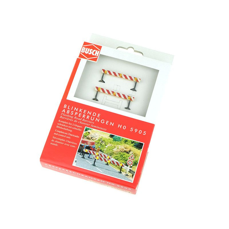 HO/N/Z BUSCH 5961 DÉCOR RÉSEAU MINUTERIE avec BARRIÈRES