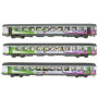 Set 3 voitures Corail Intercités ép. V-VI - SNCF - HO 1/87 - LS Models 41205