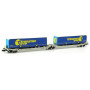 Porte remorques Twin-Car Sdggmrs AAE TRANSMEC ép. V-VI - N 1/160 - REE NW-182