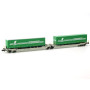 Porte remorques Twin-Car Sdggmrs AAE LANNUTI ép. V-VI - N 1/160 - REE NW-183