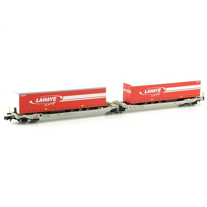 Porte remorques Twin-Car Sdggmrs AAE LAHAYE ép. V-VI - N 1/160 - REE NW-186