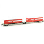 Porte remorques Twin-Car Sdggmrs AAE LAHAYE ép. V-VI - N 1/160 - REE NW-186