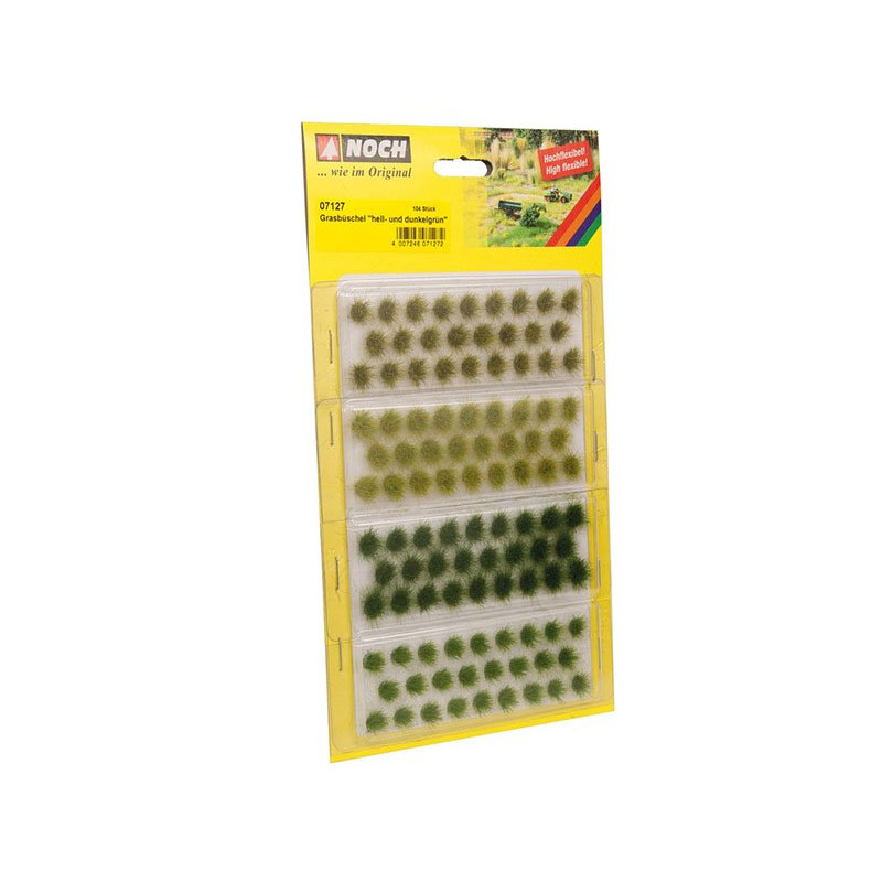 104 touffes d'herbe 6mm vert - HO 1/87 - NOCH 07127