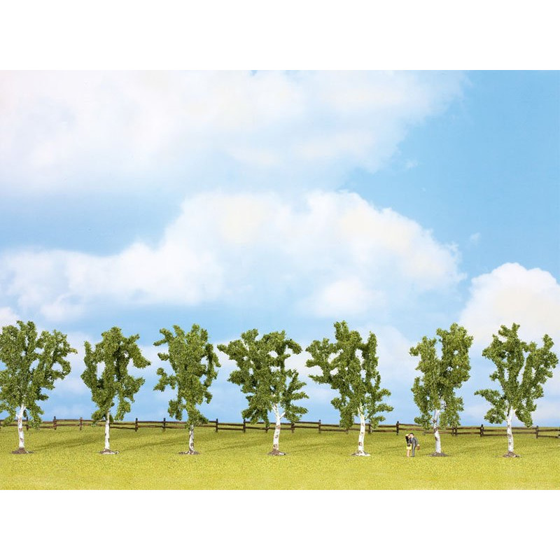 7x bouleaux 10 cm - HO-TT-N - NOCH 25096