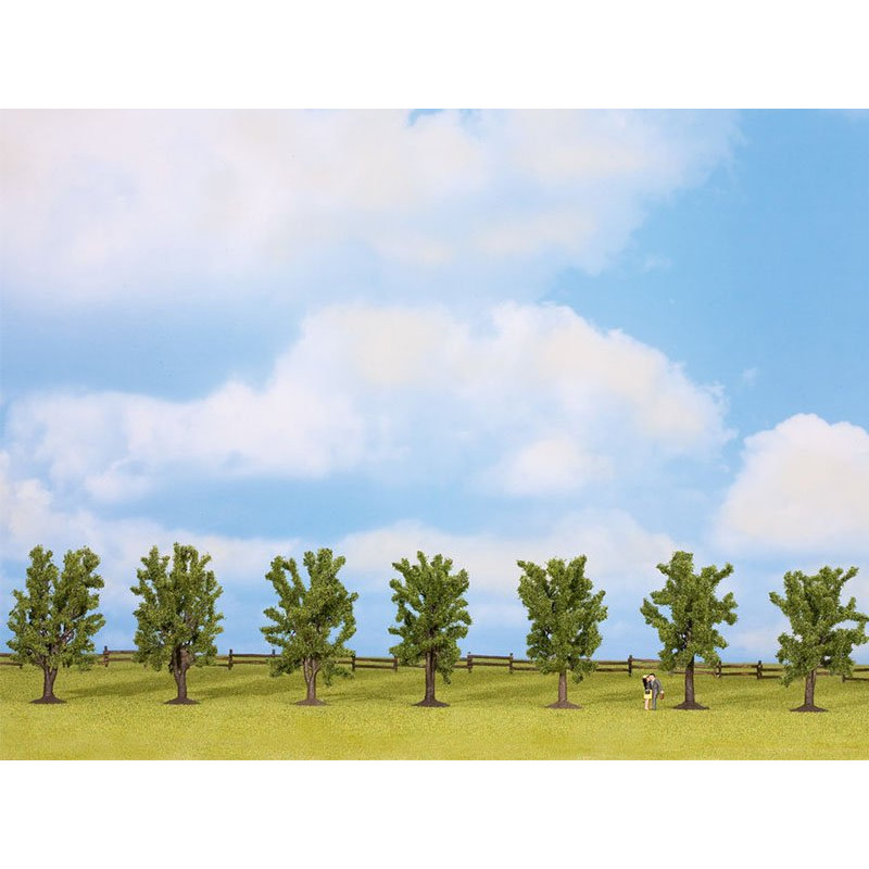 7x arbres à feuilles 8 cm - HO-TT-N - NOCH 25088
