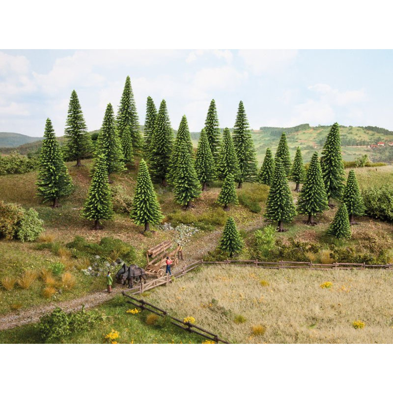 25x sapins 5 -14 cm - HO-TT - NOCH 26825