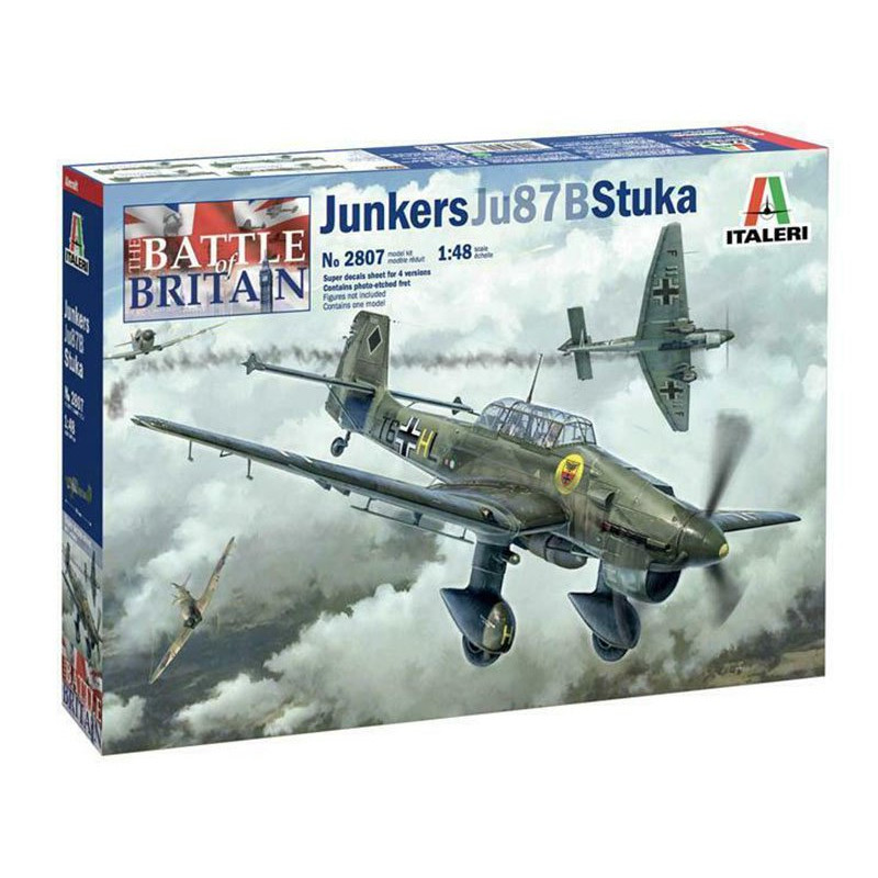 Junkers Ju87B Stuka Bat. d'Angleterre WWII - échelle 1/48 - ITALERI 2807