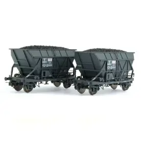 2x Wagon-trémie EF30, SGW SNCF ép III - HO 1/87 - JOUEF HJ6199