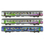 Set 3 voitures Corail La Rochelle ép. VI - SNCF - HO 1/87 - LS Models 41200