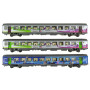 Set 3 voitures Corail La Rochelle ép. VI - SNCF - HO 1/87 - LS Models 41200