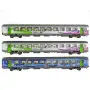 Set 3 voitures Corail La Rochelle ép. VI - SNCF - HO 1/87 - LS Models 41201