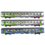 Set 3 voitures Corail La Rochelle ép. VI - SNCF - HO 1/87 - LS Models 41201