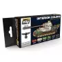 Set peintures intérieure Chars allemands 39-45 - MIG jimenez AMMO 7108