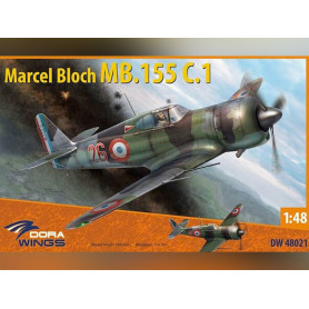 Maquette Marcel Bloch MB. 155C. 1 - 1/48 - DORA WINGS 48021