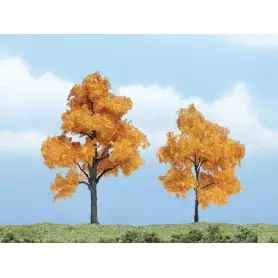 2x érable d'automne 6,03 et 7,62 cm - Arbre premium - HO-1/87 - WOODLAND SCENICS - TR1604