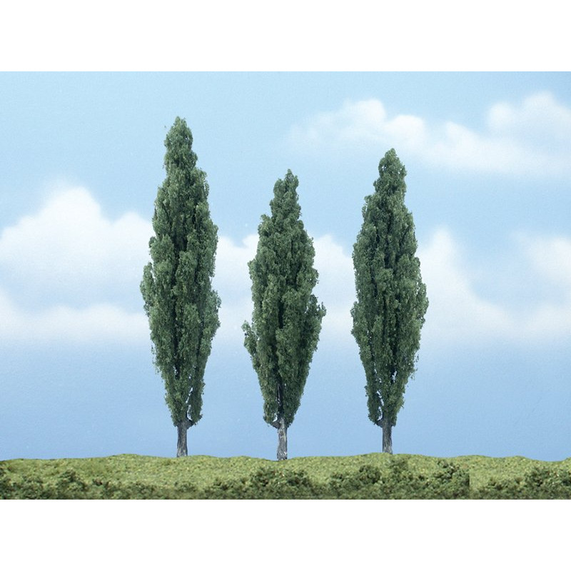 3x peupliers 11,4-8,89-10,1 cm - Arbre premium - HO-1/87 - WOODLAND SCENICS - TR1611