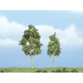 2x trembles 5,71 et 6,98 cm - Arbre premium - HO-1/87 - WOODLAND SCENICS - TR1612