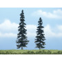 2x épicéa 12,7-10,2 cm - Arbre premium - HO-1/87 - WOODLAND SCENICS - TR1621