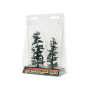 2x épicéa 12,7-10,2 cm - Arbre premium - HO-1/87 - WOODLAND SCENICS - TR1621
