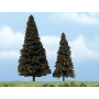 2x conifères 10,1-13,3 cm - Arbre premium - HO-1/87 - WOODLAND SCENICS - TR1626