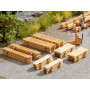 8x Pile de planches - HO 1/87 - NOCH 14214