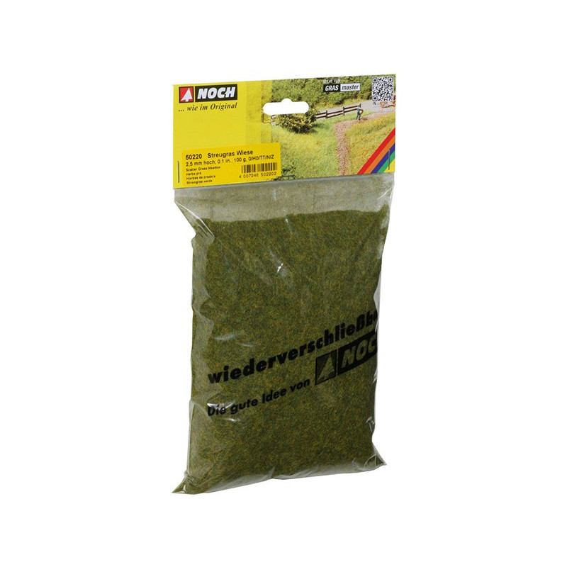 Herbe des prés 2,5mm 100g - toutes échelles - NOCH 50220