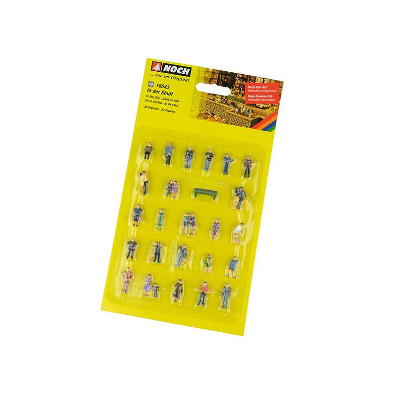 30 figurines en ville - HO 1/87 - NOCH 16043