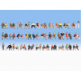 60 personnages assis - HO 1/87 - NOCH 18402