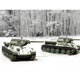 2x chars T-34/76 Modèle 1942 - 2nde guerre mondiale - 1/72 - ITALERI 7523